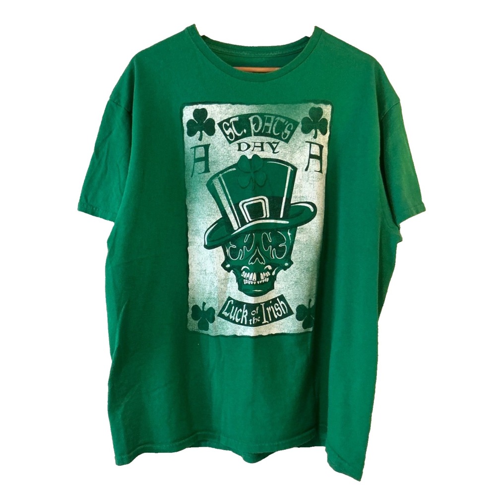 Delta Saint Patrick's Day "Luck of the Irish" Green Tee Shirt Men's Size XL